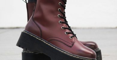 mejores botas para mujer color granate